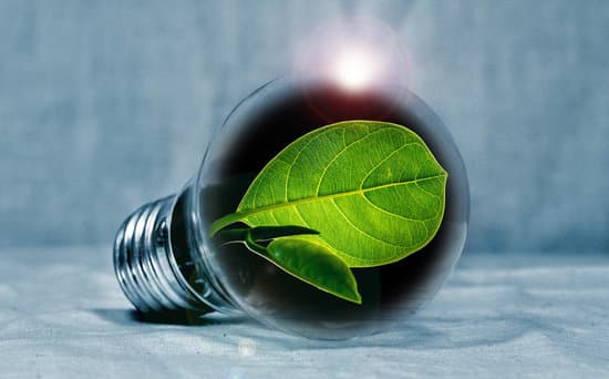 Afbeelding lamp met groen blad erin